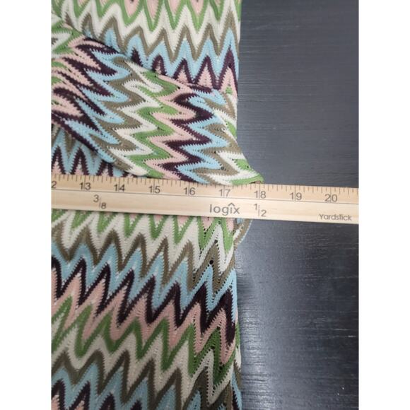 Juniors Candies Dress Size Medium Multicolor Chevron Ruffle Sleeveless - Picture 11 of 13